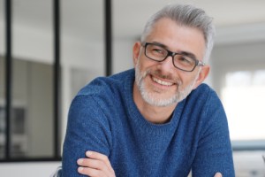 older man smiling